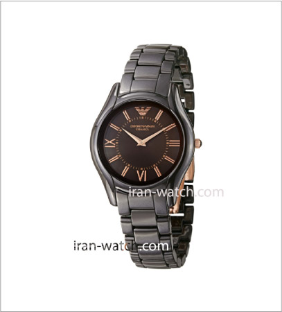 ar1445 ساعت آرمانی زنانه سرامیکی مشکی 