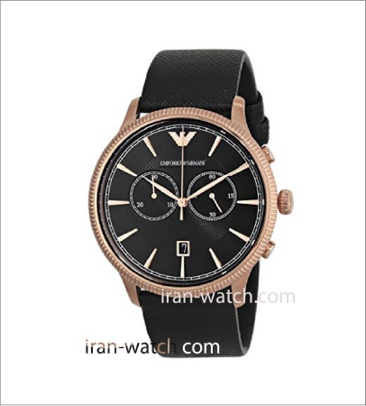 ar1792 ساعت امپریو آرمانی بند استیل رزگلد کرنوگراف