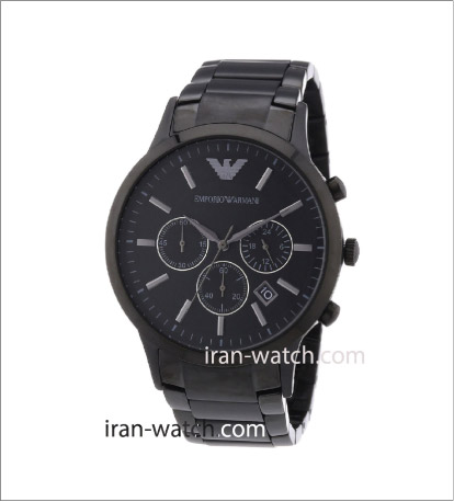 ar2453 ساعت امپریو آرمانی بند استیل رزگلد کرنوگراف