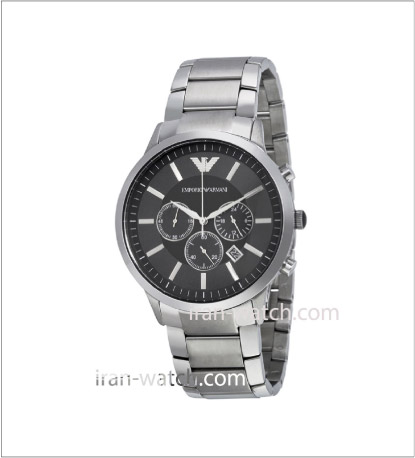 ar2460 ساعت آرمانی مردانه بند استیل کرنوگراف